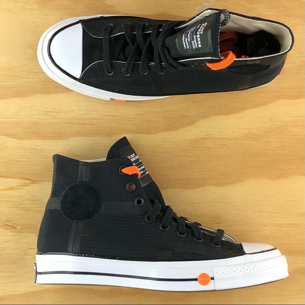 Converse Chuck Taylor 70 High Top Rokit Black White Athletic Mens Size 7.5